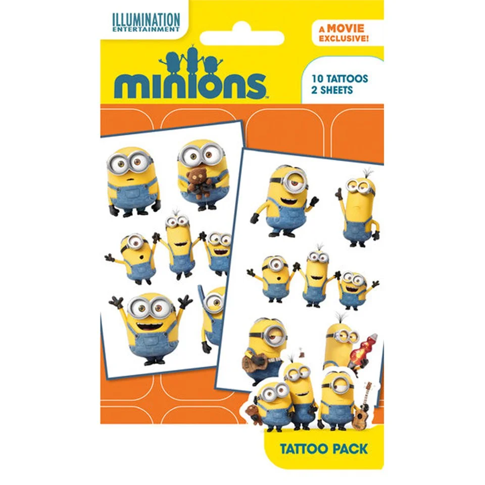 Minions Mix 1 Tattoo Pack Afbeelding 1