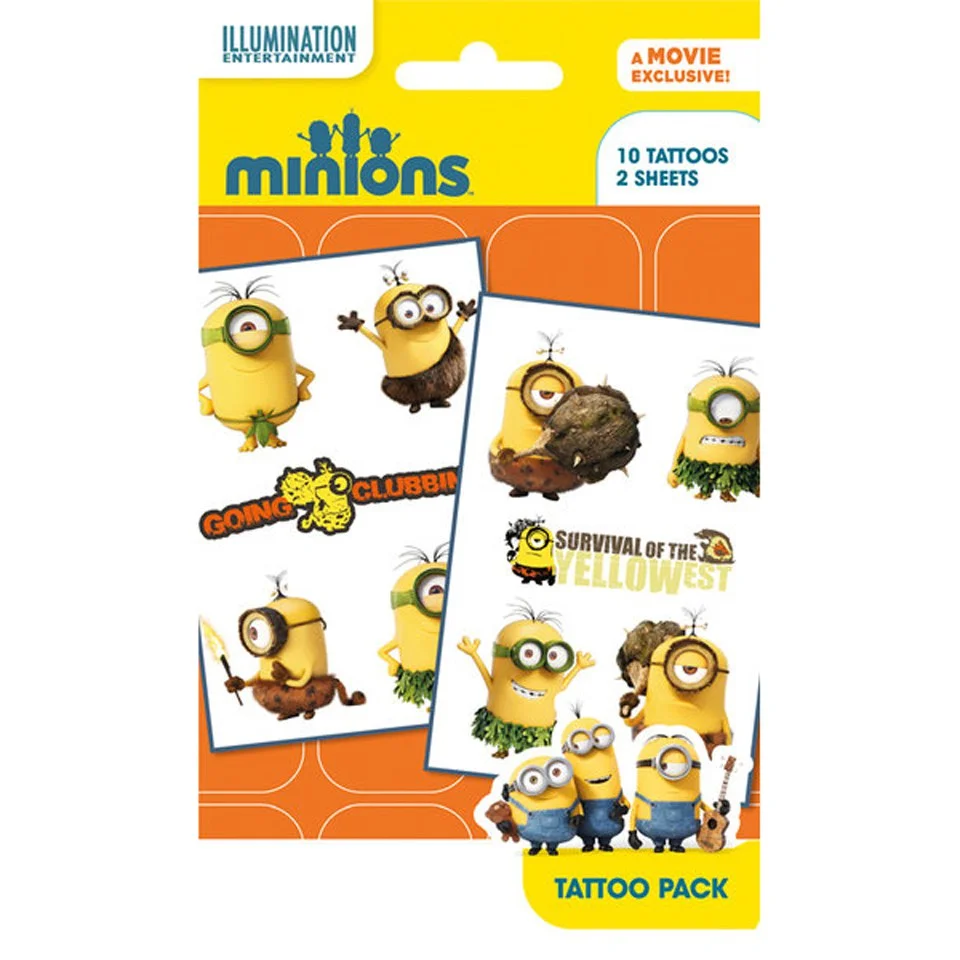 Minions Mix 2 Tattoo Pack Afbeelding 1