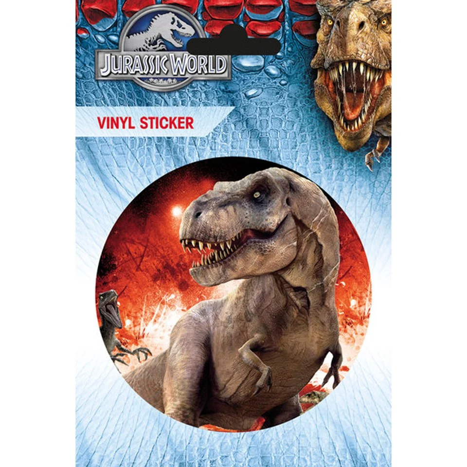 Jurassic World T-Rex Vinyl Sticker Afbeelding 1