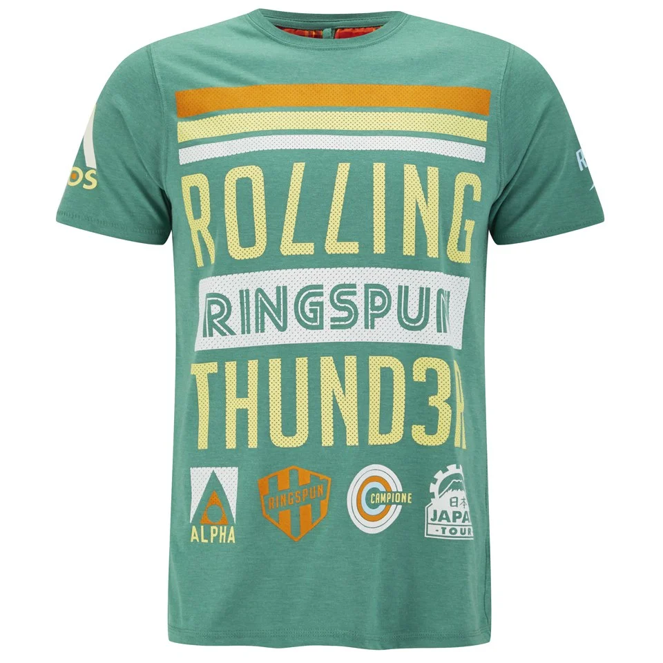 Ringspun Men's Smoke T-Shirt - Green Marl - S - Groen Afbeelding 1