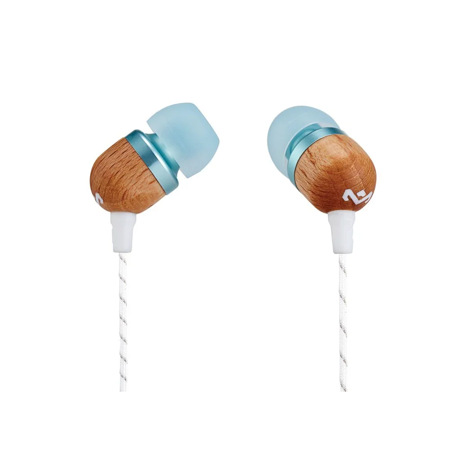 The House of Marley Smile Jamaica Earphones (Includes In-Line 1 Button Mic) - Sky Afbeelding 1