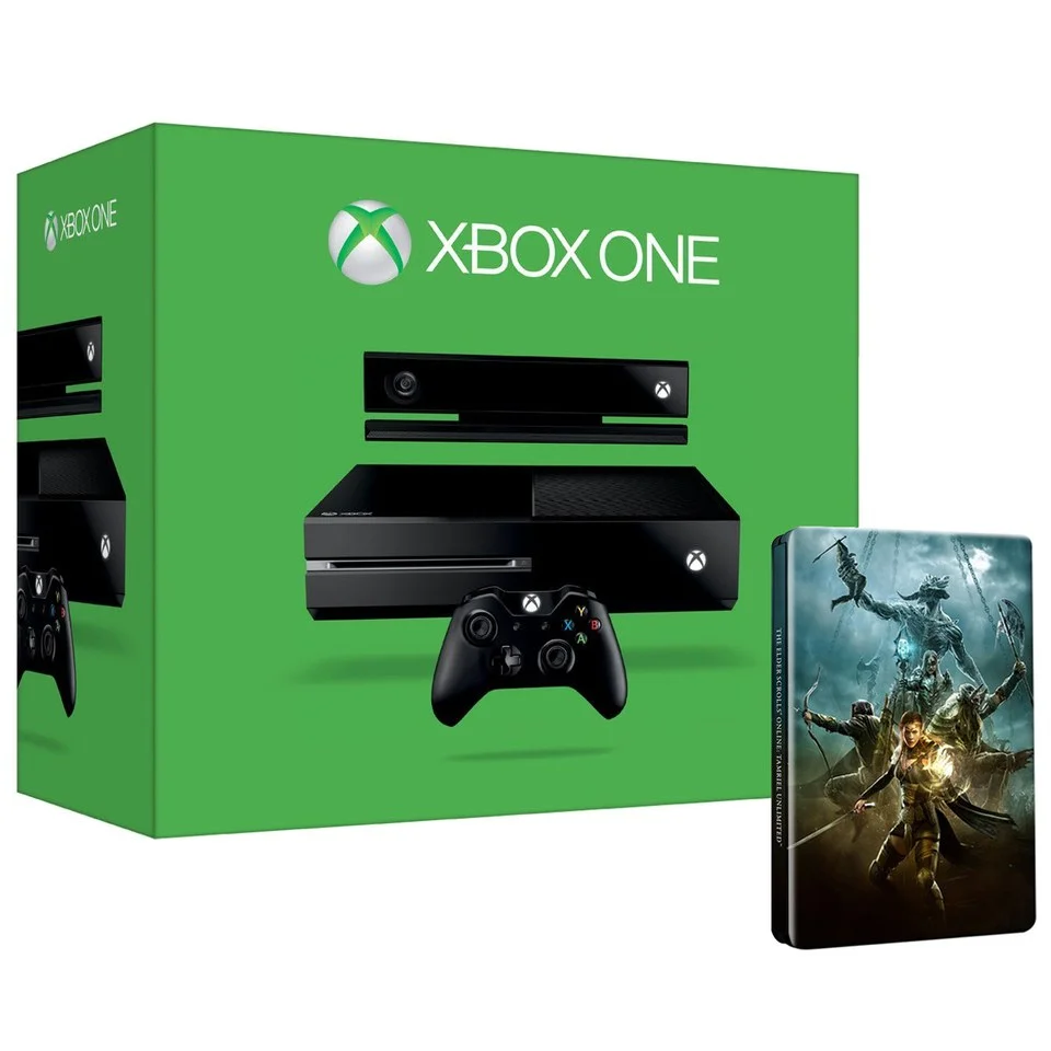 Xbox One Console with Kinect - Includes The Elder Scrolls Online: Tamriel Unlimited Steelbook Afbeelding 1