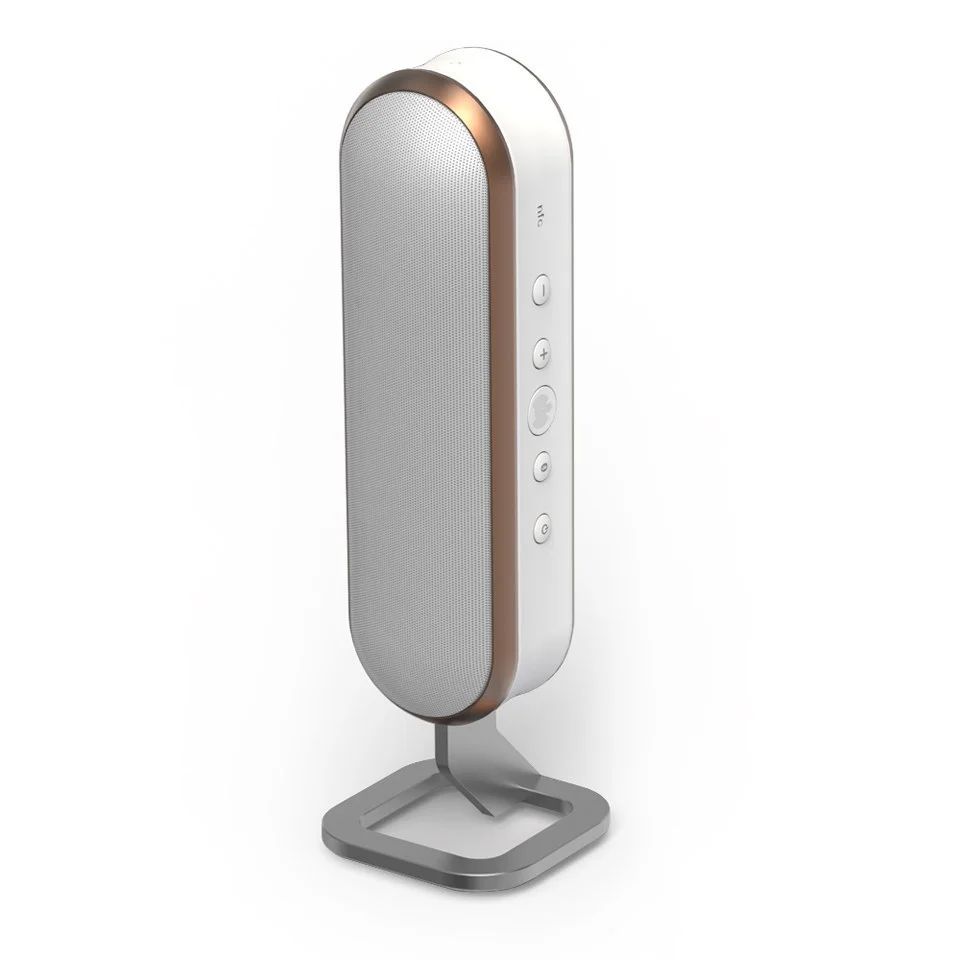 Ministry of Sound Audio S Plus Wireless Bluetooth Speaker (Includes 1 Charcoal and 1 White Strap) - White/Copper Afbeelding 1