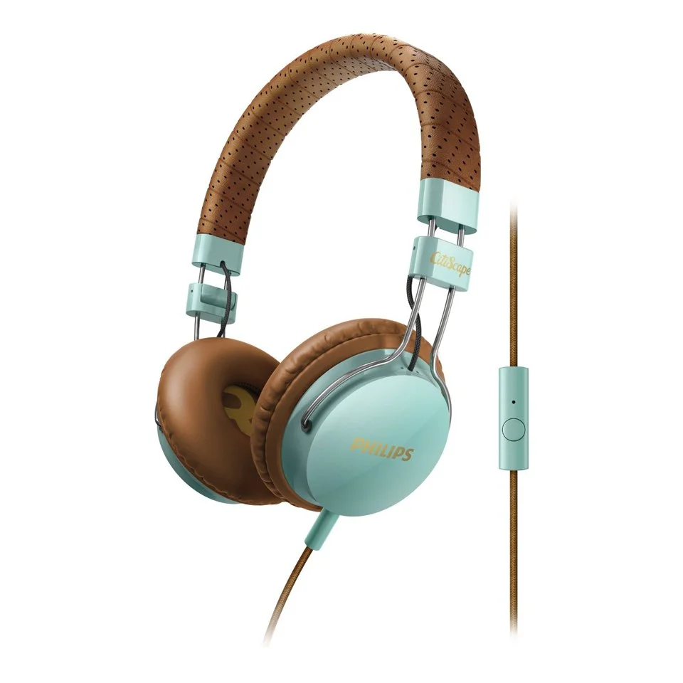 Philips SHL5505 Citiscape Foldie Headphones (Includes Mic) - Blue Afbeelding 1