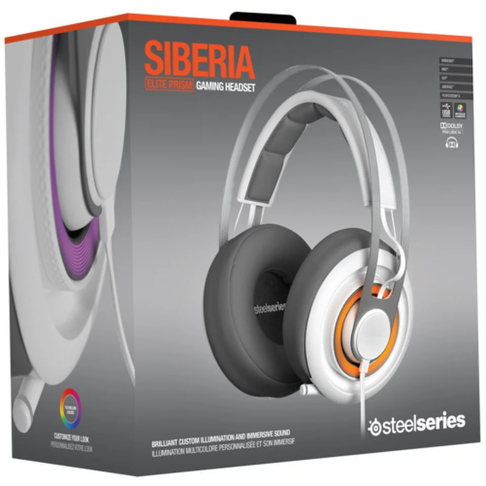 Siberia Elite Prism Headset - White Afbeelding 1