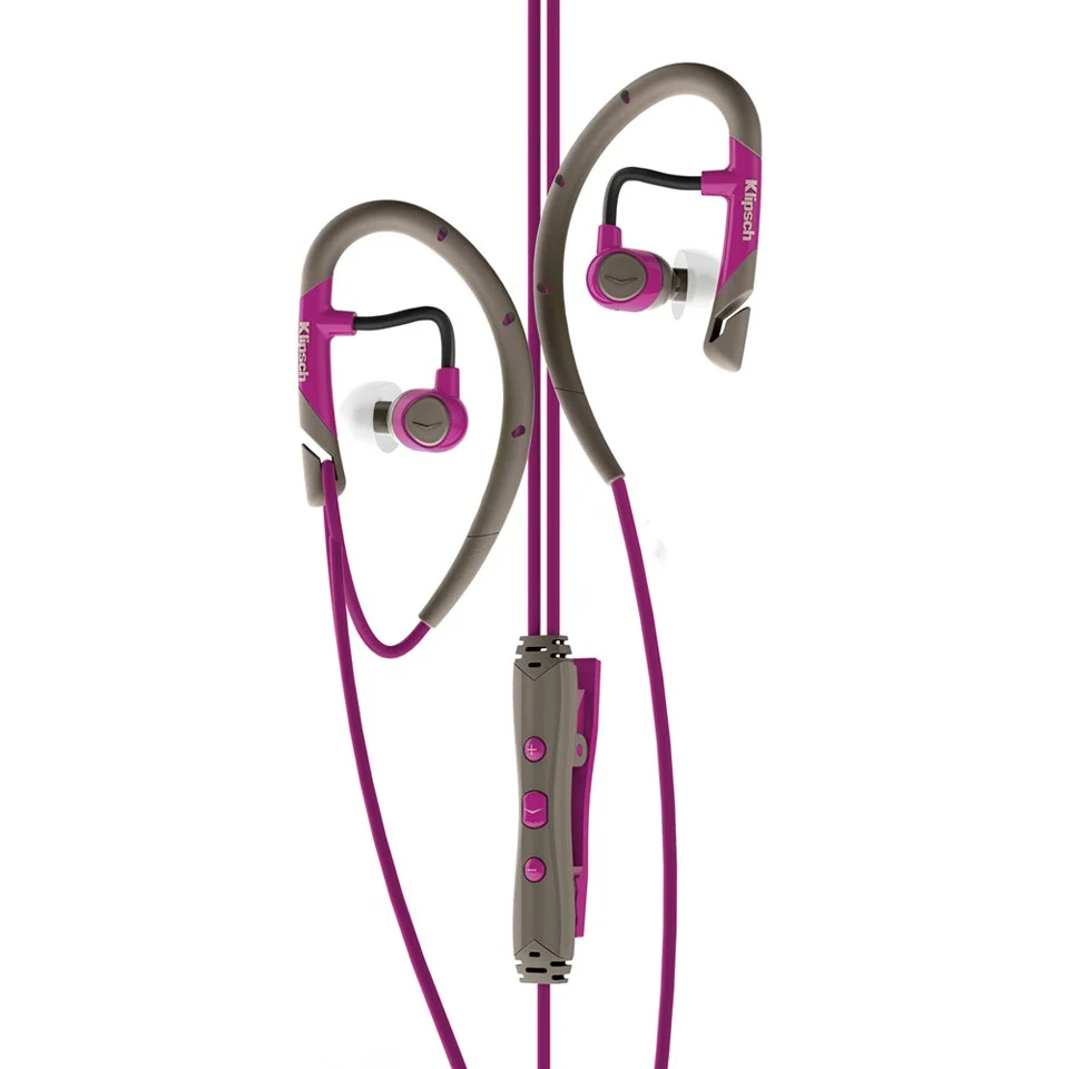 Klipsch A5i Sports Earphones Inc In-line Remote & Mic - Pink Afbeelding 1