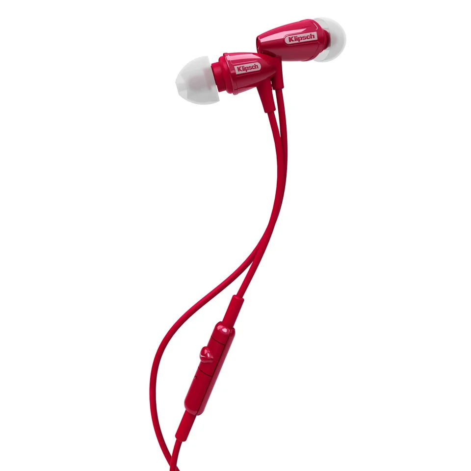 Klipsch S3M Image Earphones Inc In-line Remote & Mic - Red Afbeelding 1