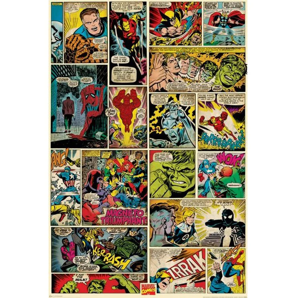 Marvel Comics Comic Panels - 24 x 36 Inches Maxi Poster Afbeelding 1