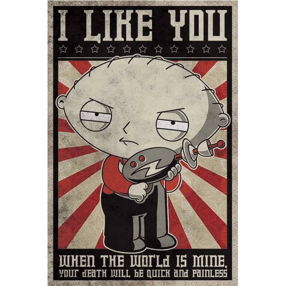 Family Guy Stewie Propaganda - 24 x 36 Inches Maxi Poster Afbeelding 1