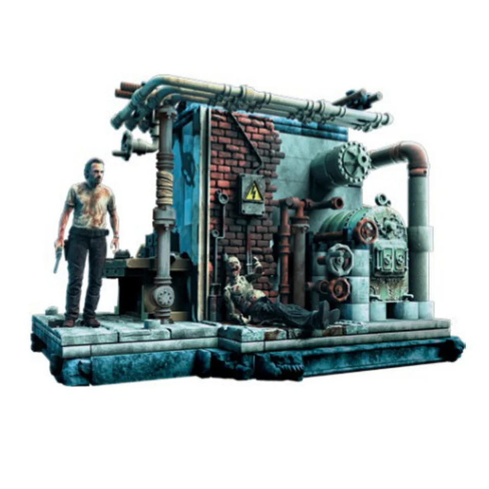 McFarlane The Walking Dead Prison Boiler Room Construction Set Afbeelding 1