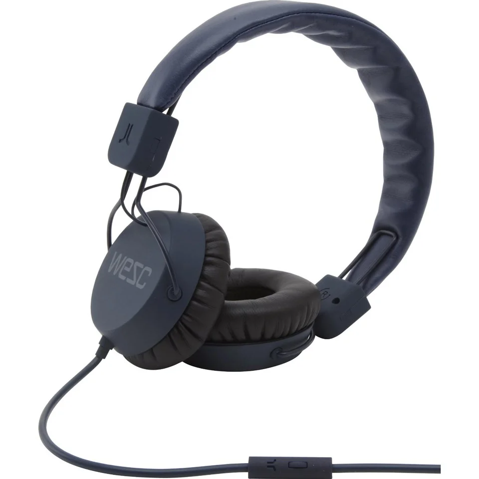 Wesc Piston Headphones Including Mic - Navy Afbeelding 1