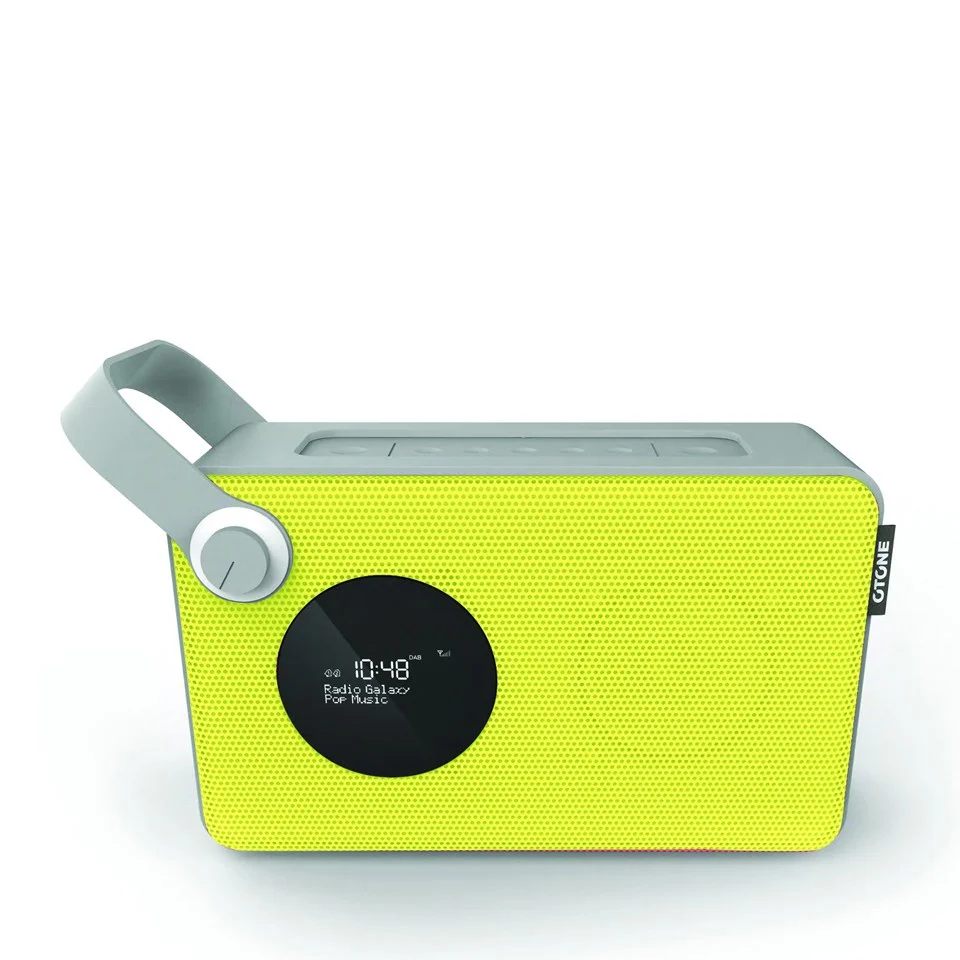 Otone BluMotion Portable Bluetooth DAB Radio - Yellow Afbeelding 1