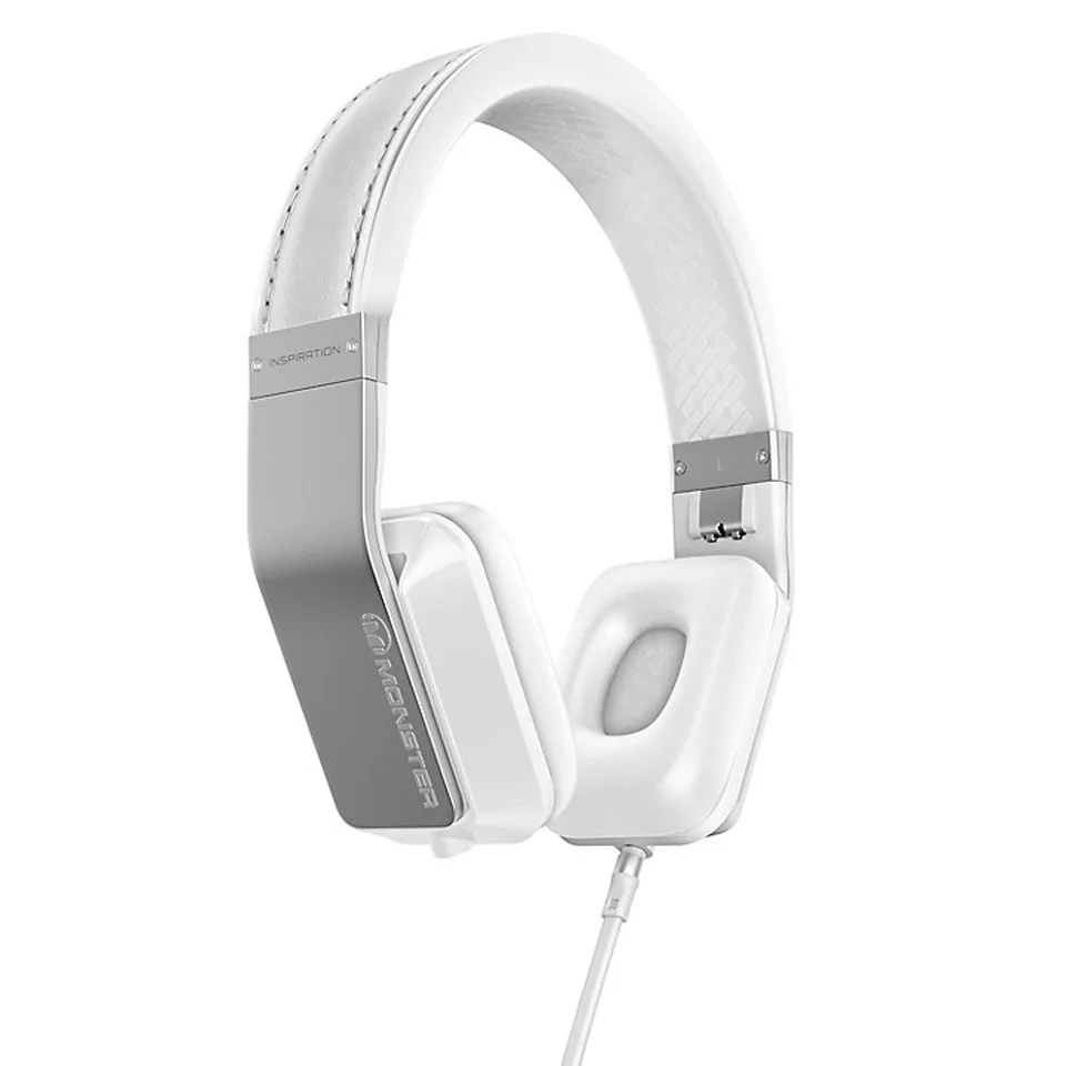 Monster Inspiration Lite On Ear Headphones - White Afbeelding 1