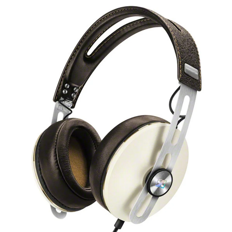 Sennheiser Momentum 2.0 Over-Ear Headphones Inc In-Line Remote & Mic - Ivory - iPhone/iPad/iPod Afbeelding 1