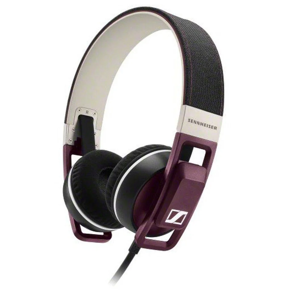 Sennheiser Urbanite On Ear Headphones Inc In-Line Remote & Mic - Plum - iPhone/iPad/iPod Afbeelding 1