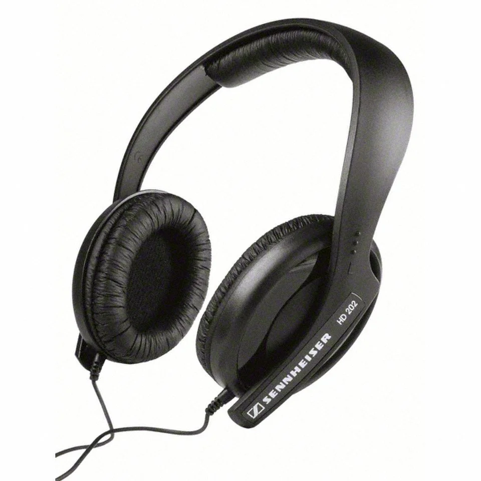 Sennheiser HD 202-II On-Ear Headphones - Black Afbeelding 1