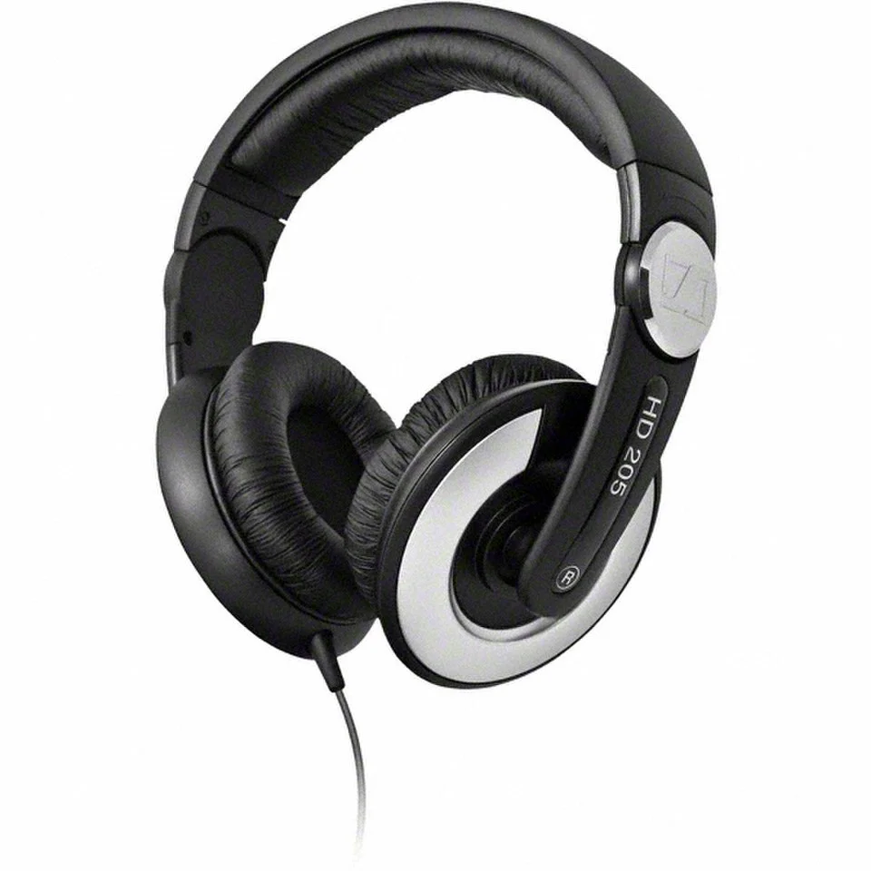 Sennheiser HD 205-II Over Ear Headphones - Black/Silver Afbeelding 1