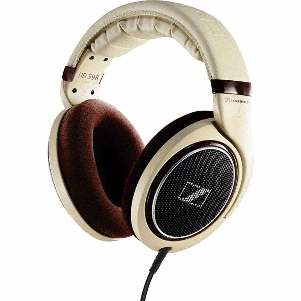 Sennheiser HD 598 Over Ear Headphones - Cream/Brown Afbeelding 1