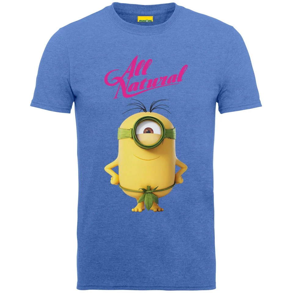 Minions All Natural Leaf Men's T-Shirt - Heather Royal - S Afbeelding 1