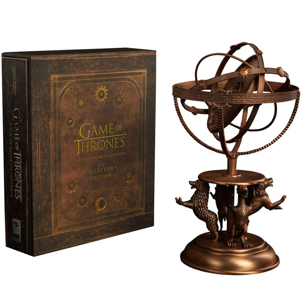 Sideshow Collectibles Game of Thrones Astrolabe Replica and Book Guide to Westeros Collector's Edition Afbeelding 1