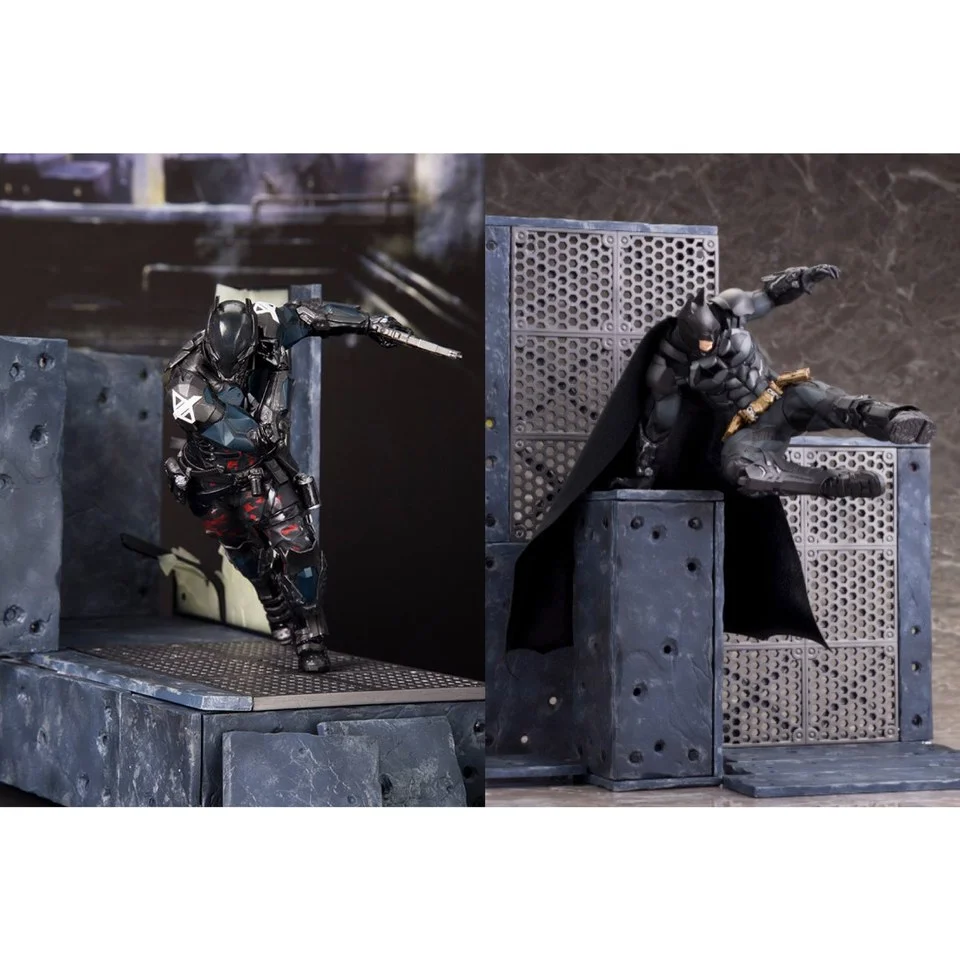 Kotobukiya DC Comics Batman Arkham Knight Batman and Arkham Knight 1:10 Scale ArtFX+ Statue Set Afbeelding 1