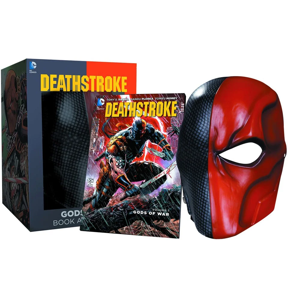 DC Collectibles DC Comics Deathstroke Mask and Book Set Afbeelding 1
