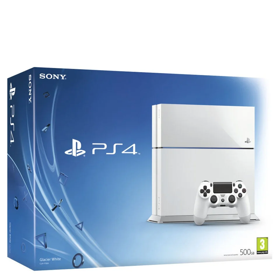 Sony PlayStation 4 500GB Console in White - Grade A Refurb Afbeelding 1