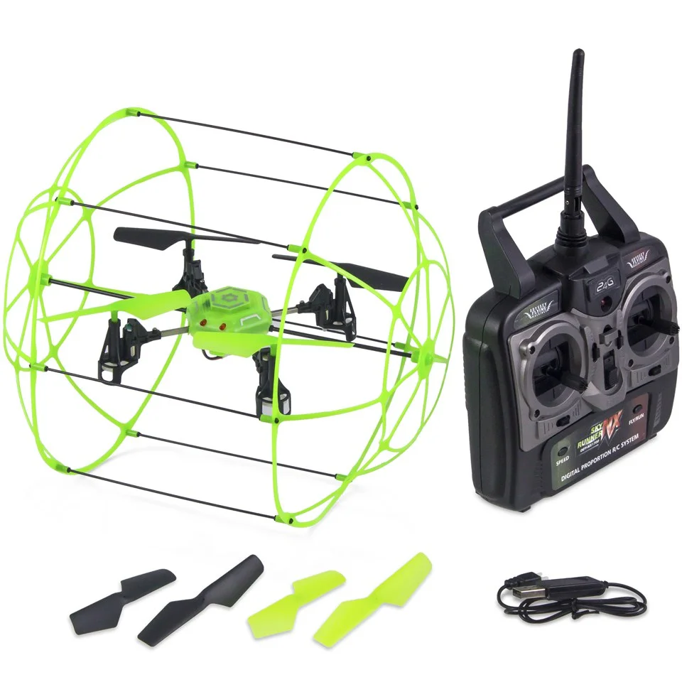 Odyssey Sky Runner 2.4GHz Remote Controlled Quadcopter - Green Afbeelding 1