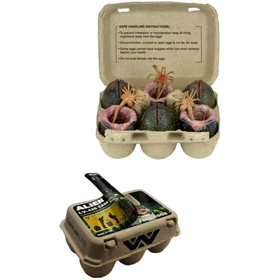 NECA Alien Xenomorph Egg Set In Collectible Carton Afbeelding 1