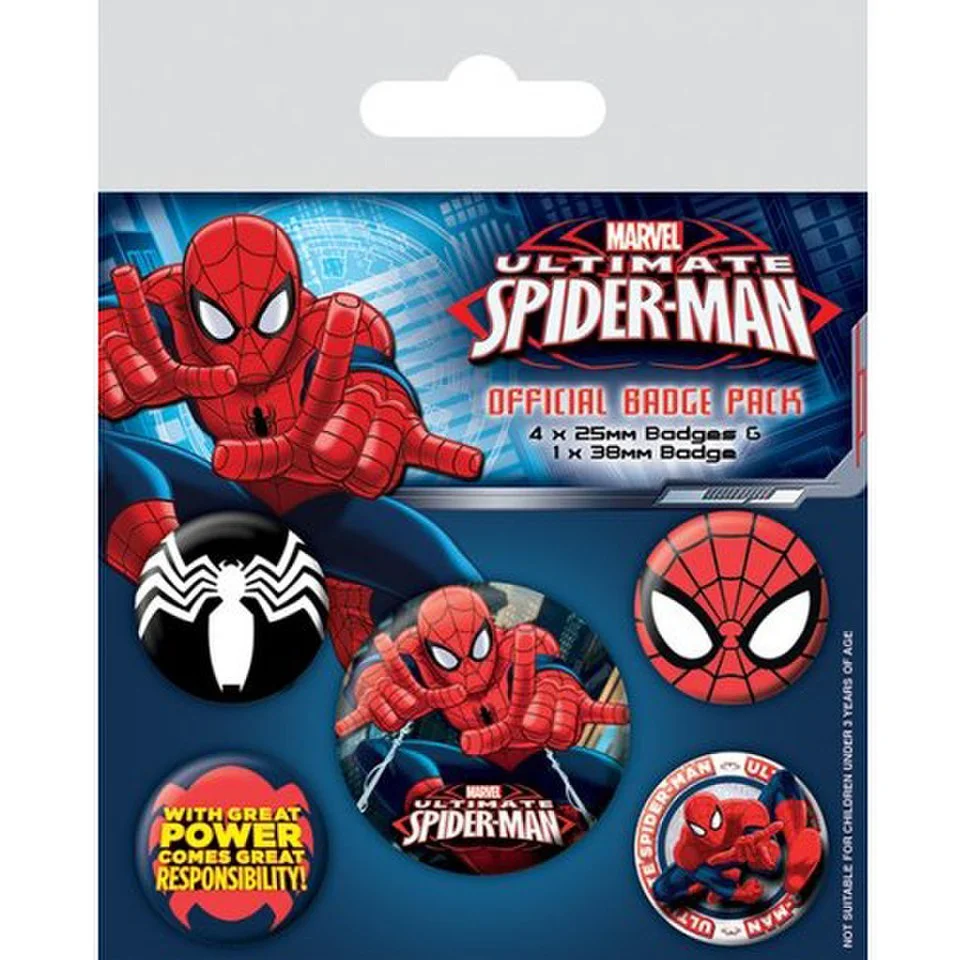 Marvel Ultimate Spider-Man - Badge Pack Afbeelding 1