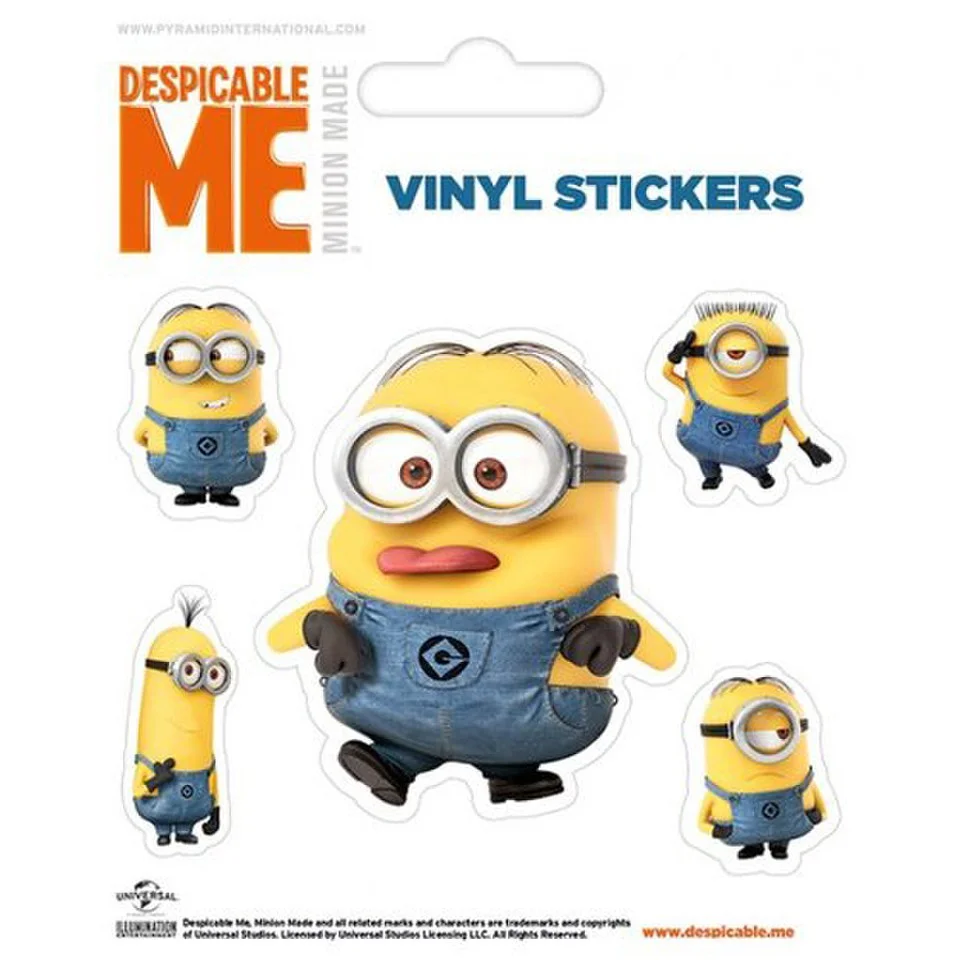 Despicable Me Rendered Minion - Sticker Afbeelding 1