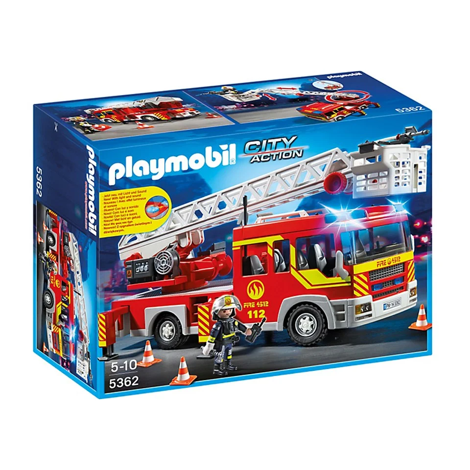 Playmobil City Action: Brandweer ladderwagen met licht en sirene (5362) Afbeelding 1