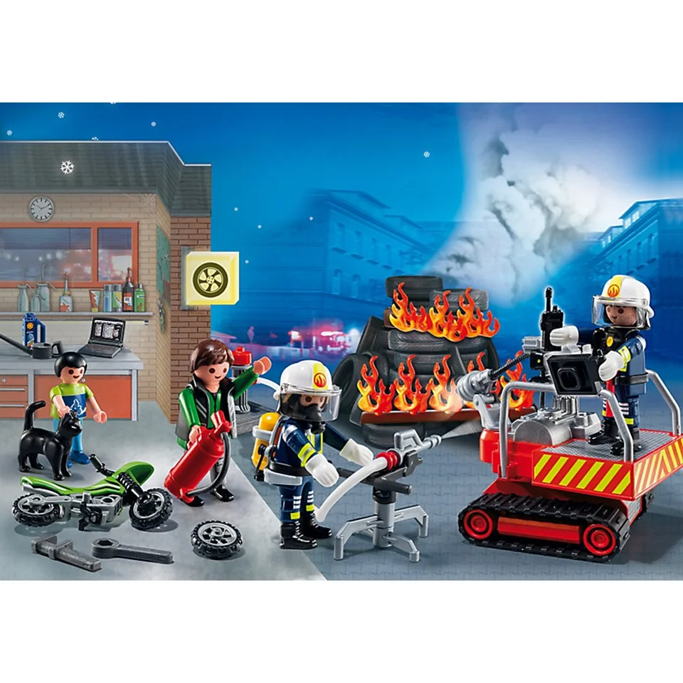Playmobil Brandweer Adventskalender (5495) Afbeelding 1