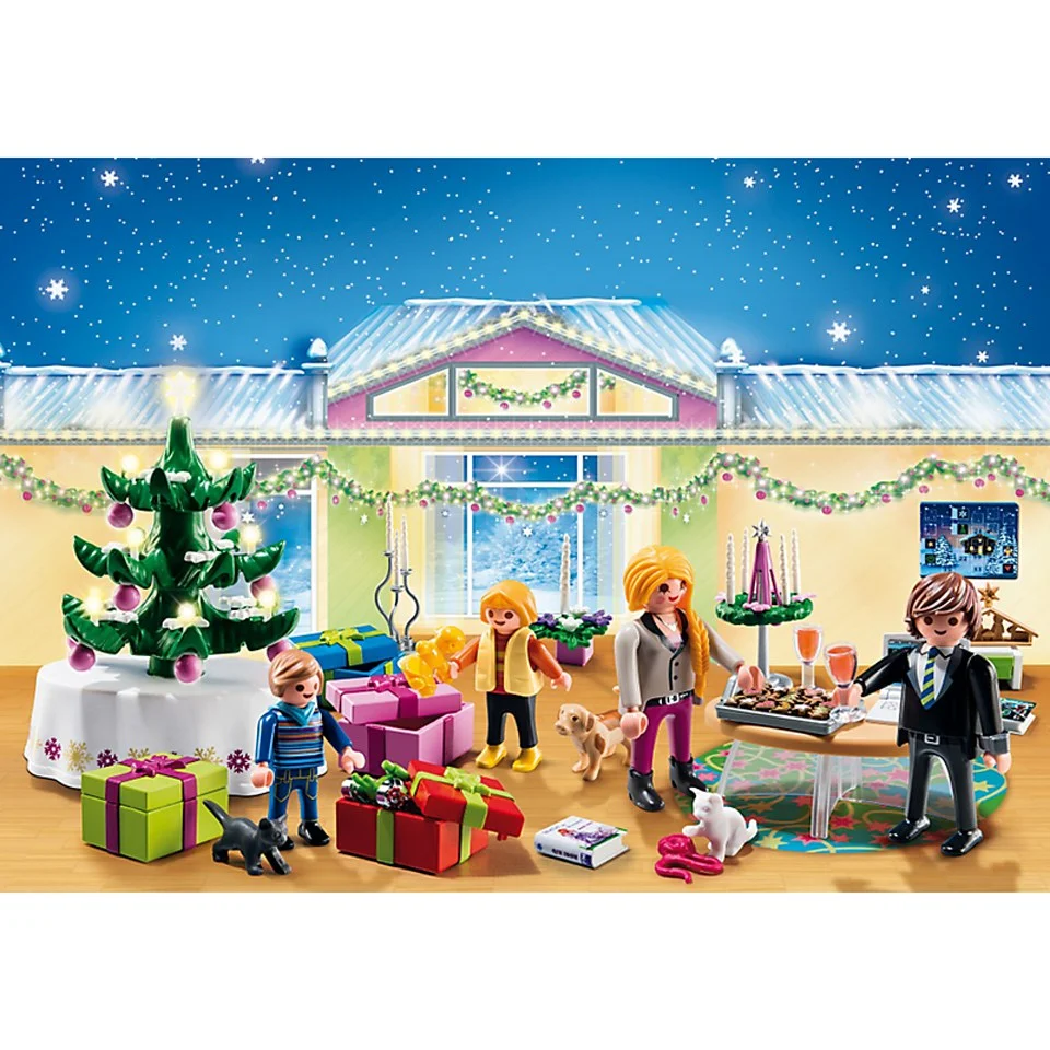 Playmobil Advent Calendar Christmas Room with Tree (5496) Afbeelding 1