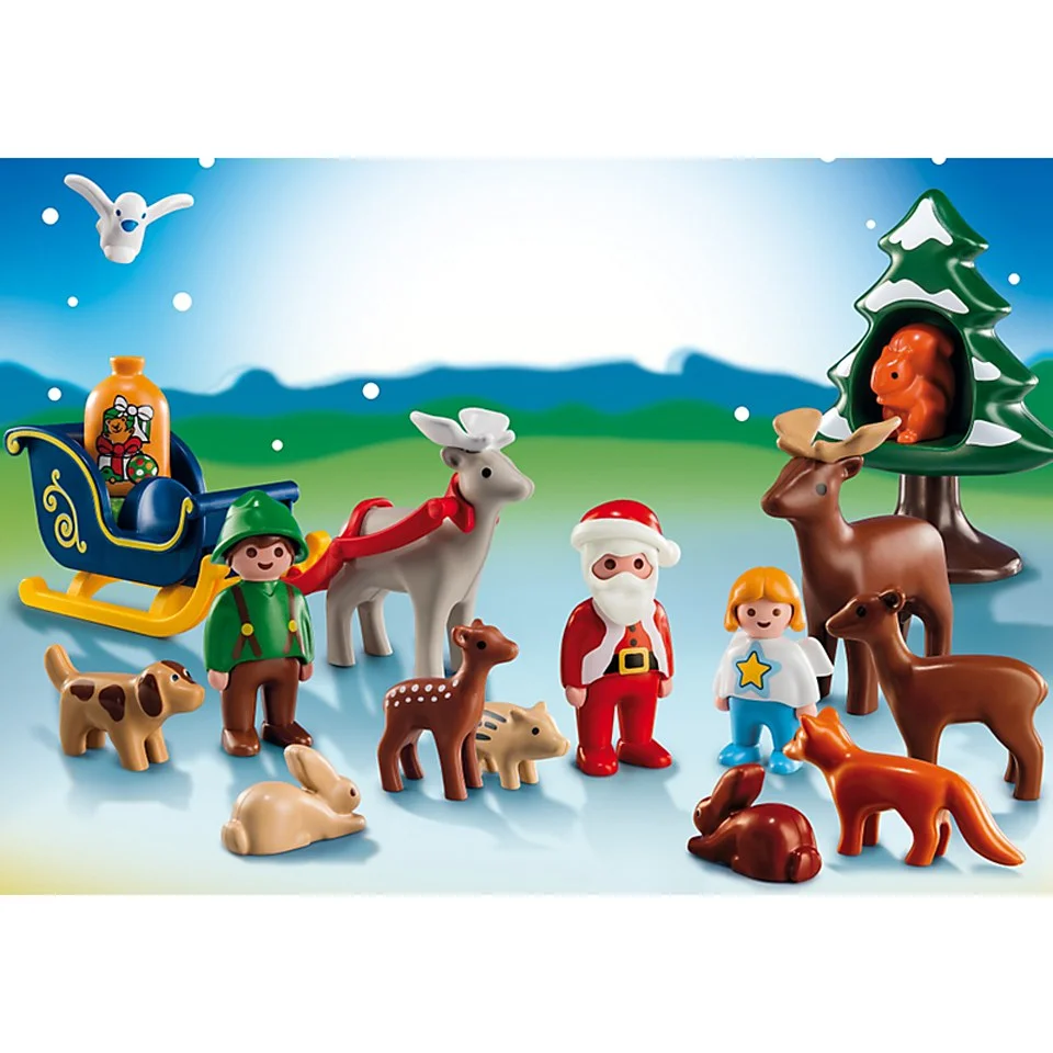Playmobil Advent Calendar 1.2.3 Animals in the Forest (5497) Afbeelding 1