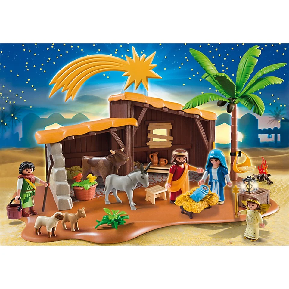 Playmobil Nativity Stable with Manger (5588) Afbeelding 1