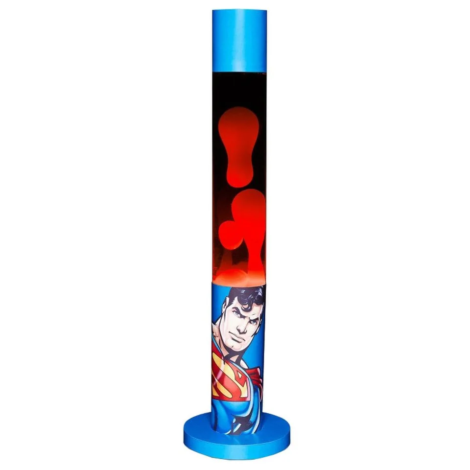 DC Comics Superman Graphic Art Lava Lamp Afbeelding 1