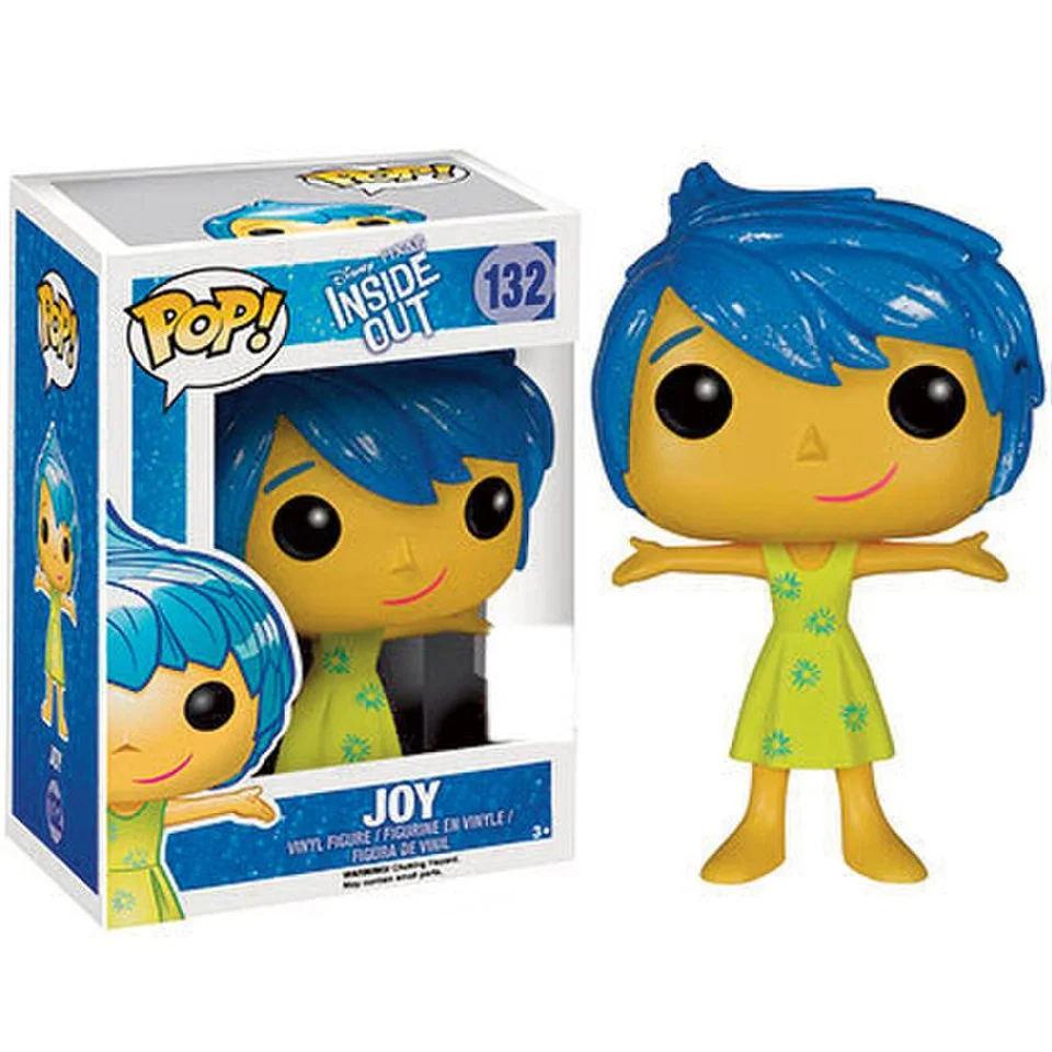 Disney Inside Out Joy Trannslucent Hair SDCC Exclusive Funko Pop! Figuur Afbeelding 1