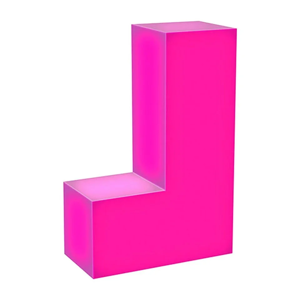 Tetris J Tetrimino Light Sculpture Afbeelding 1