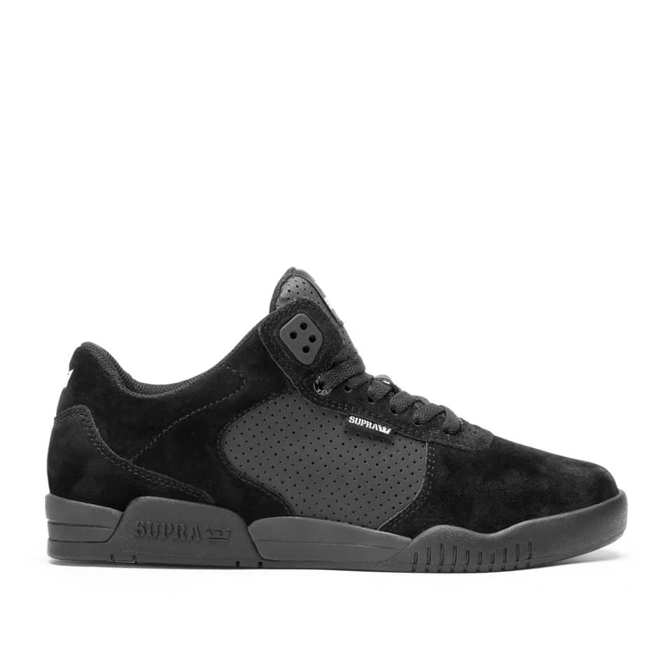 Supra Men's Ellington Mid Top Trainers - Black/Black - UK 7 - Zwart Afbeelding 1