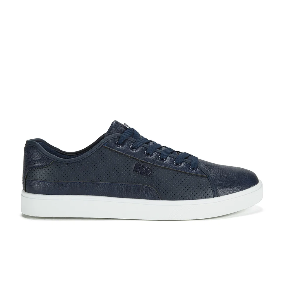 Beck & Hersey Men's Remis Perforated Trainers - Navy - UK 7 - Navy blauw Afbeelding 1