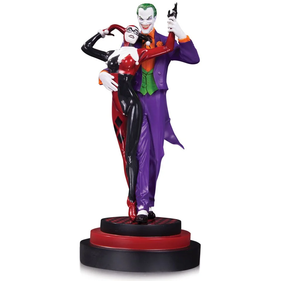 DC Collectibles DC Comics Batman Joker and Harley Quinn 2nd Edition 12 Inch Statue Afbeelding 1