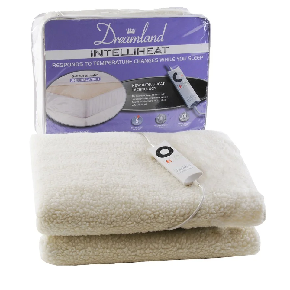 Dreamland 16211 Intelliheat Soft Fleece Electric Under Blanket - Single Afbeelding 1