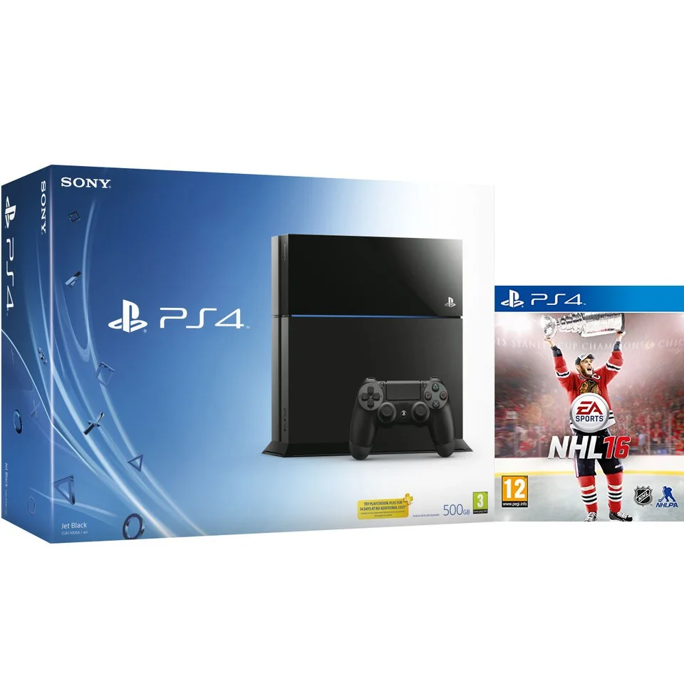 Sony PlayStation 4 500GB Console – Includes NHL 16 Afbeelding 1