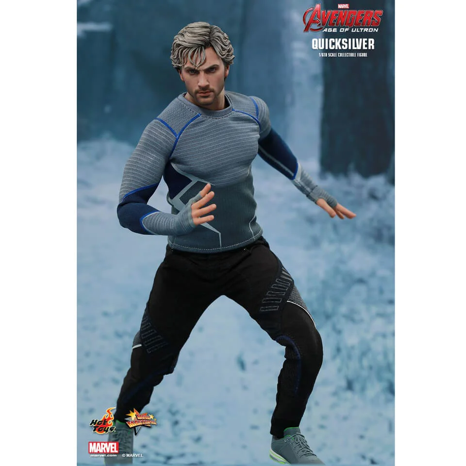 Hot Toys Marvel Avengers Age Of Ultron Quicksilver 1:6 Scale Figure Afbeelding 1