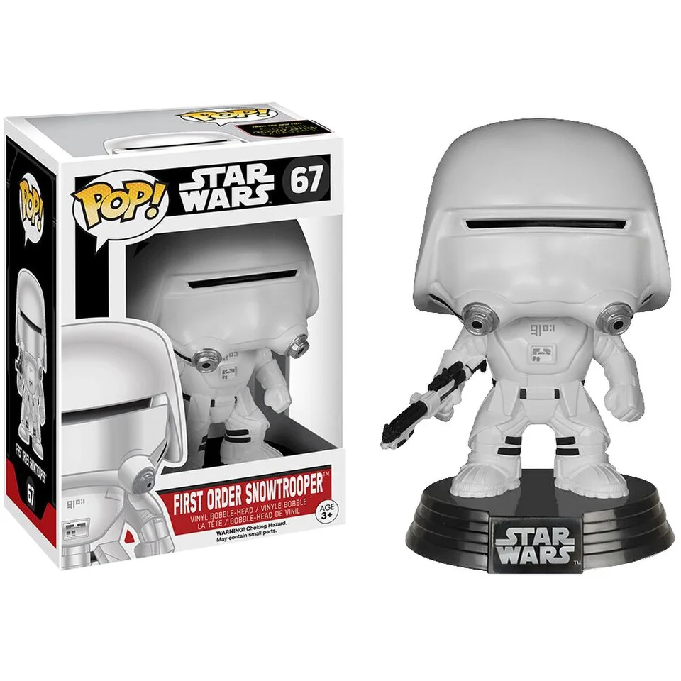 Star Wars The Force Awakens First Order Snowtrooper Funko Pop! Figuur Afbeelding 1