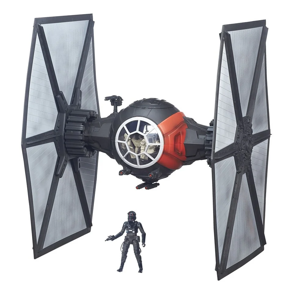 Star Wars The Force Awakens Black Series First Order Special Forces Tie Fighter Starfighter Deluxe 6 Inch Vehicle Afbeelding 1