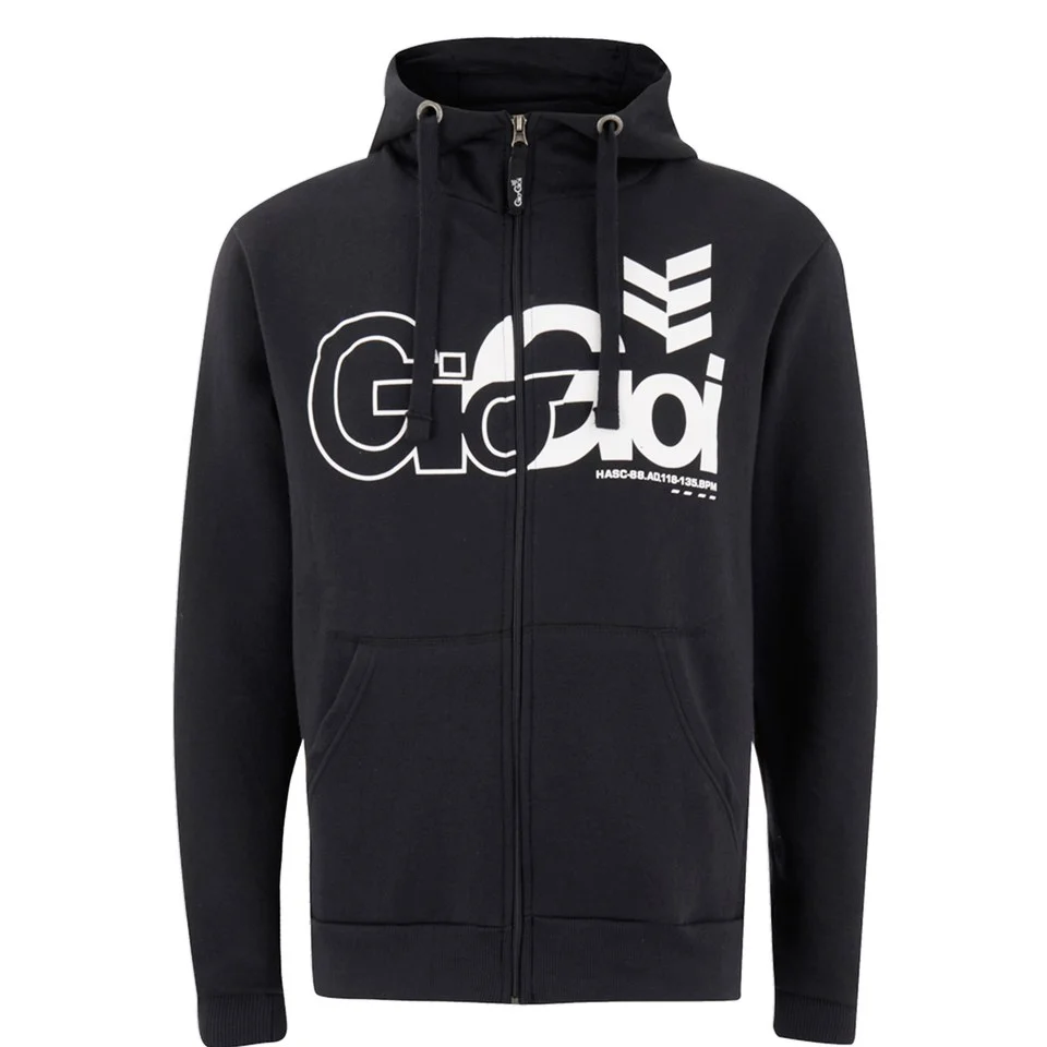 Gio Goi Men's Lancer Zip Through Hoody - Black - S - Zwart Afbeelding 1