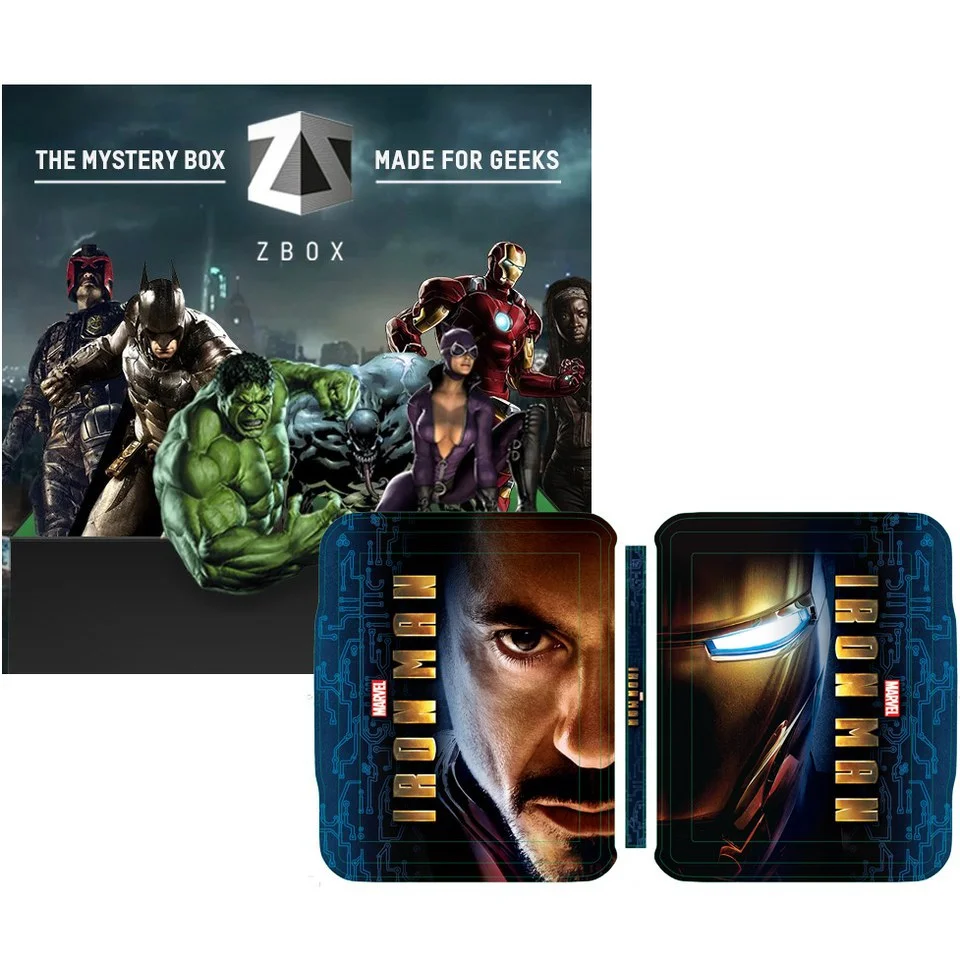 Heroes & Villains ZBOX with exclusive Iron Man Limited Exclusive Lenticular Steelbook Afbeelding 1
