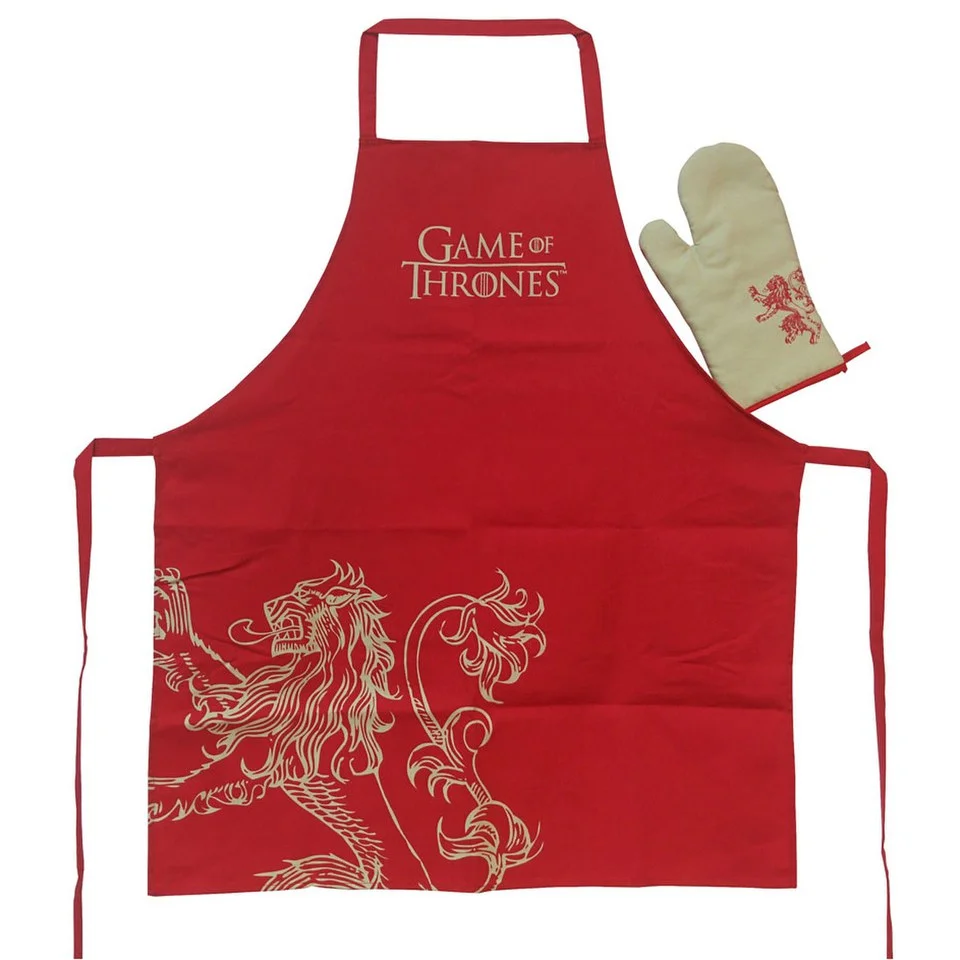 Game of Thrones Lannister Apron with Oven Mitt Afbeelding 1